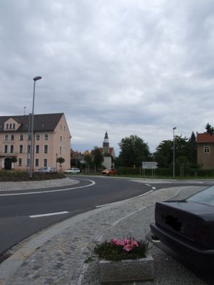 Blick auf die Pfarrkirche St.Marien in Kamenz
