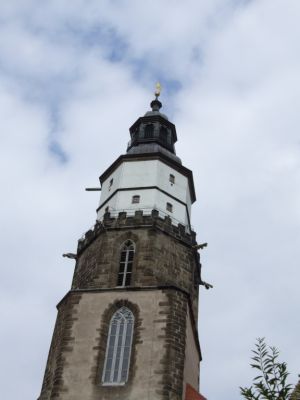 Der Turm der Marienkirche im Detail
