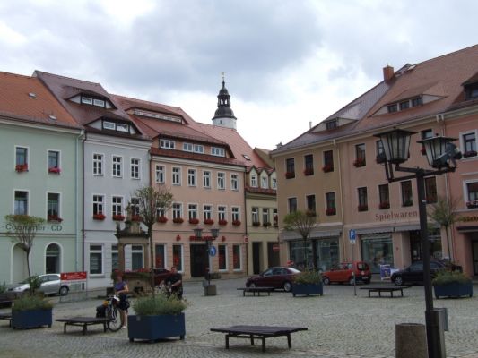 Der Marktplatz in Kamenz
