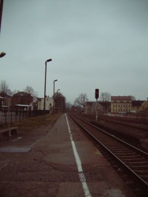 Am Bahnhof - Richtung Dresden
